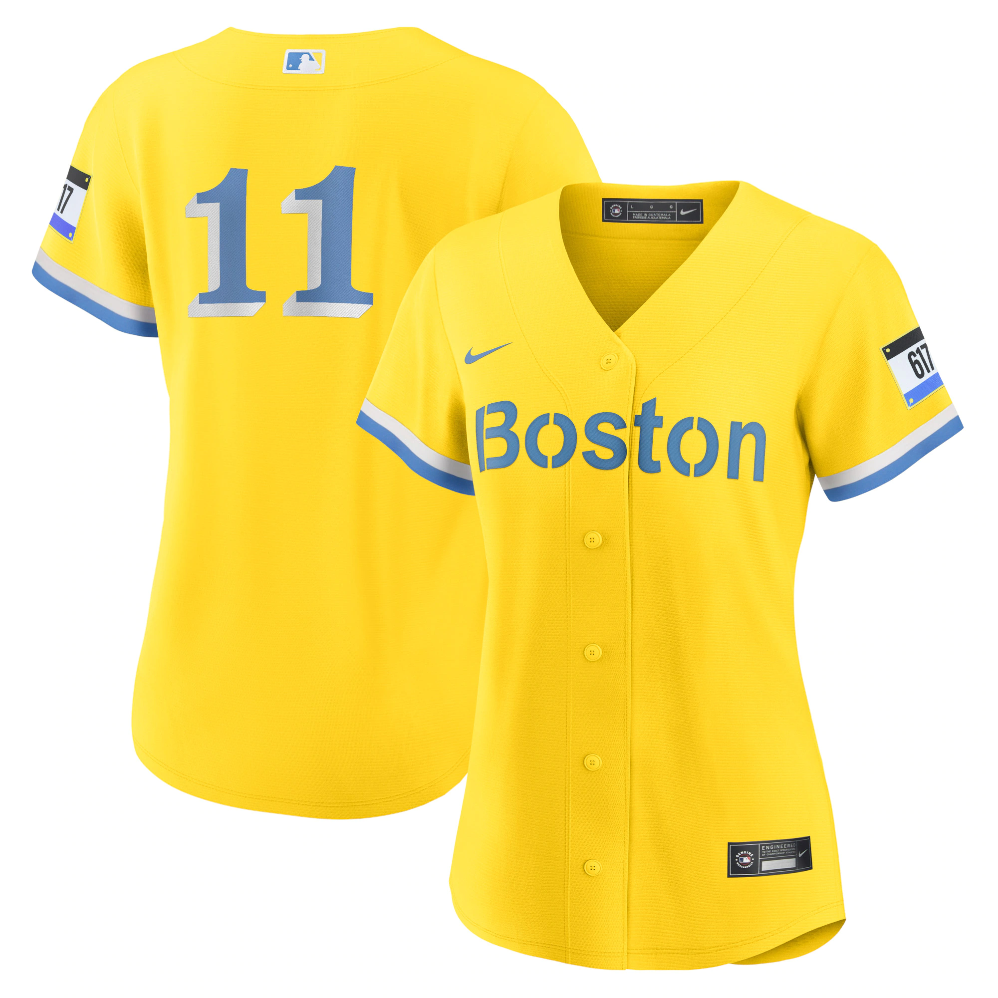 Rafael Devers Boston Red Sox Women’s City Connect Replica Player Jersey – Gold