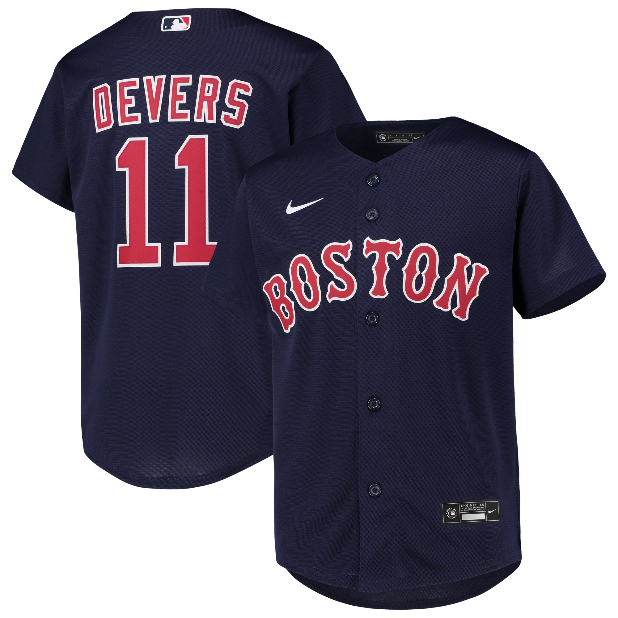Rafael Devers Boston Red Sox Youth Alternate Replica Player Jersey - Navy