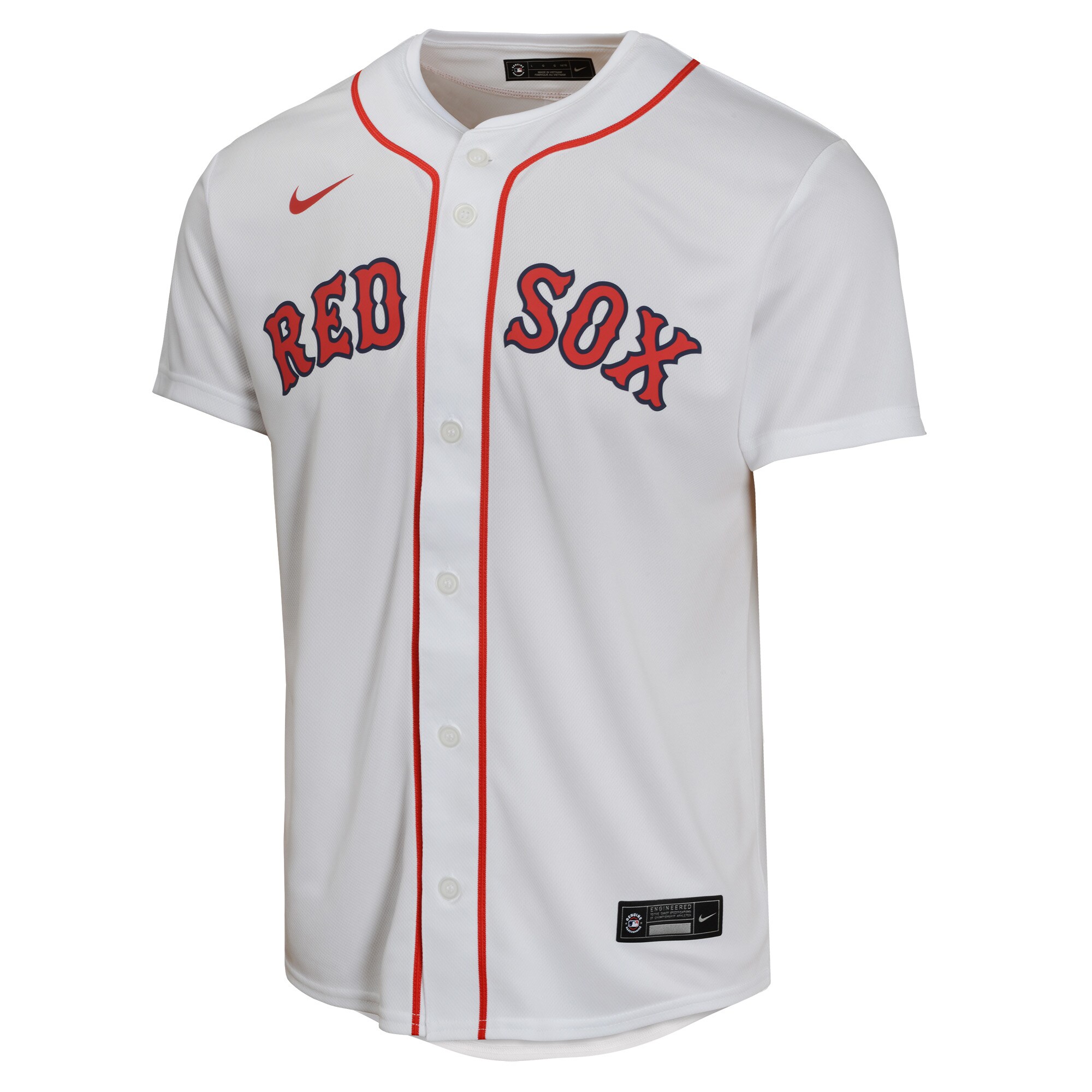 Alternative view of Rafael Devers Boston Red Sox Youth Home Game Player Jersey - White
