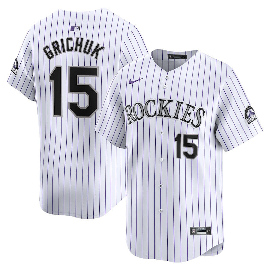 Randal Grichuk 15 Colorado Rockies Home Limited Player Men Jersey - White