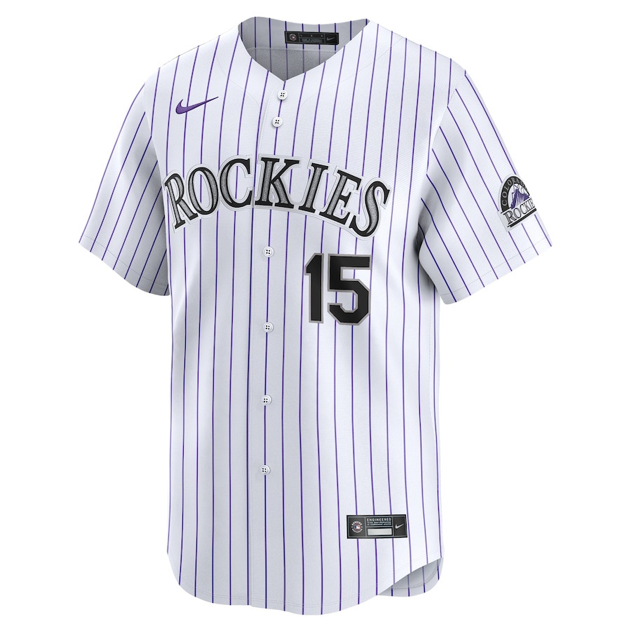 Alternative view of Randal Grichuk 15 Colorado Rockies Home Limited Player Men Jersey - White