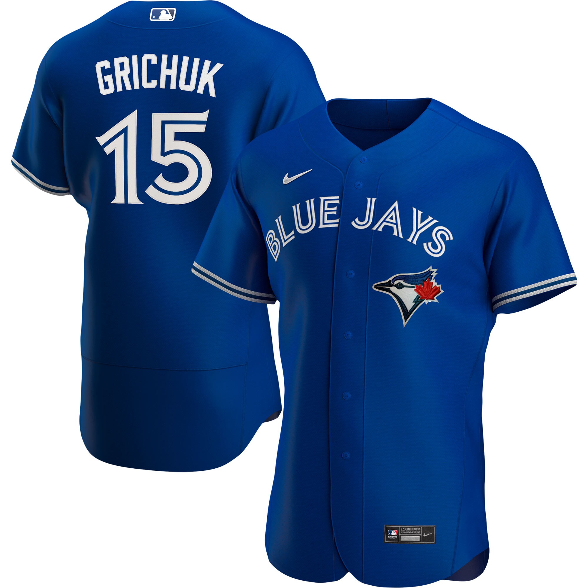 Alternative view of Randal Grichuk Toronto Blue Jays Alternate Authentic Player Jersey – Royal
