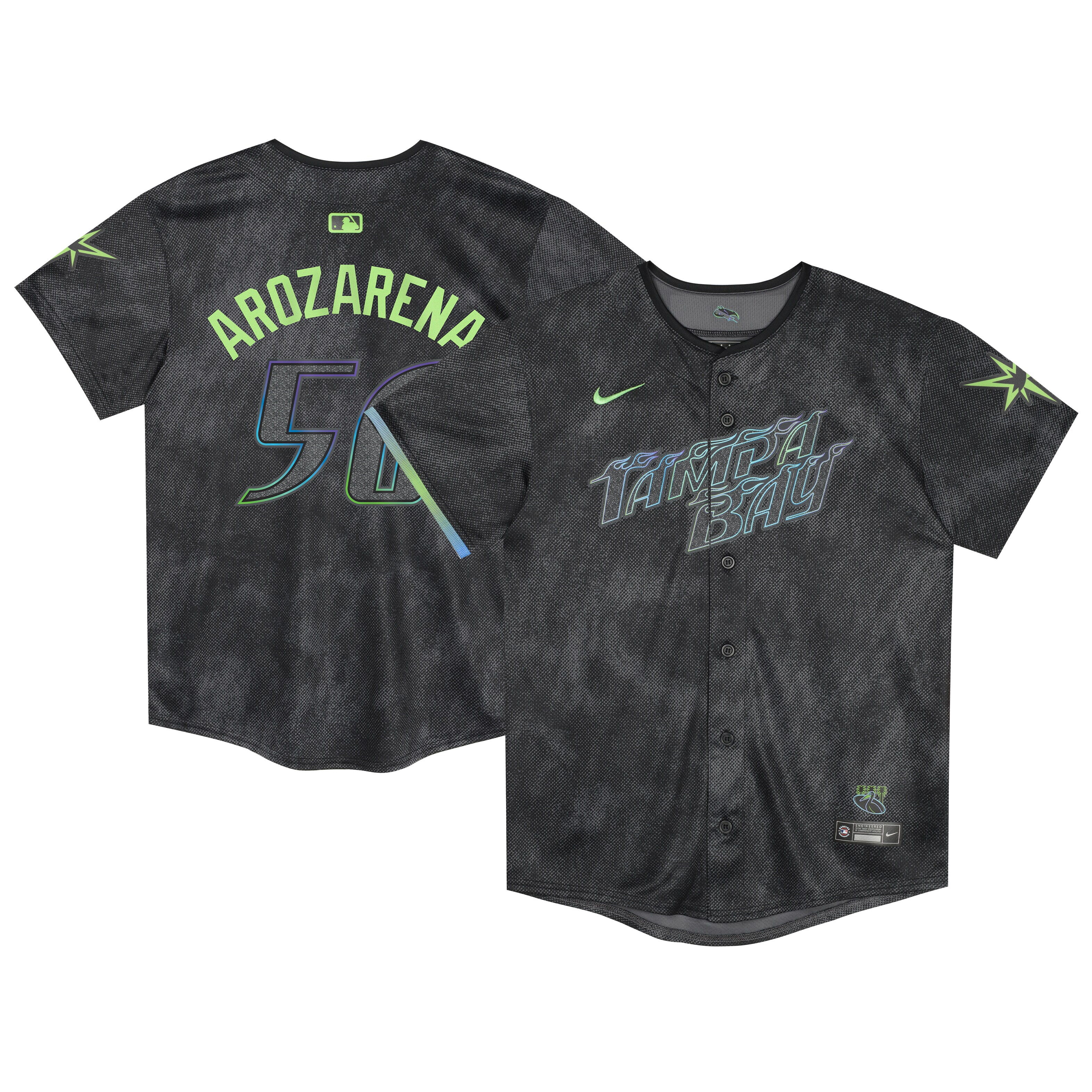 Randy Arozarena Tampa Bay Rays Preschool 2024 City Connect Limited Player Jersey - Charcoal