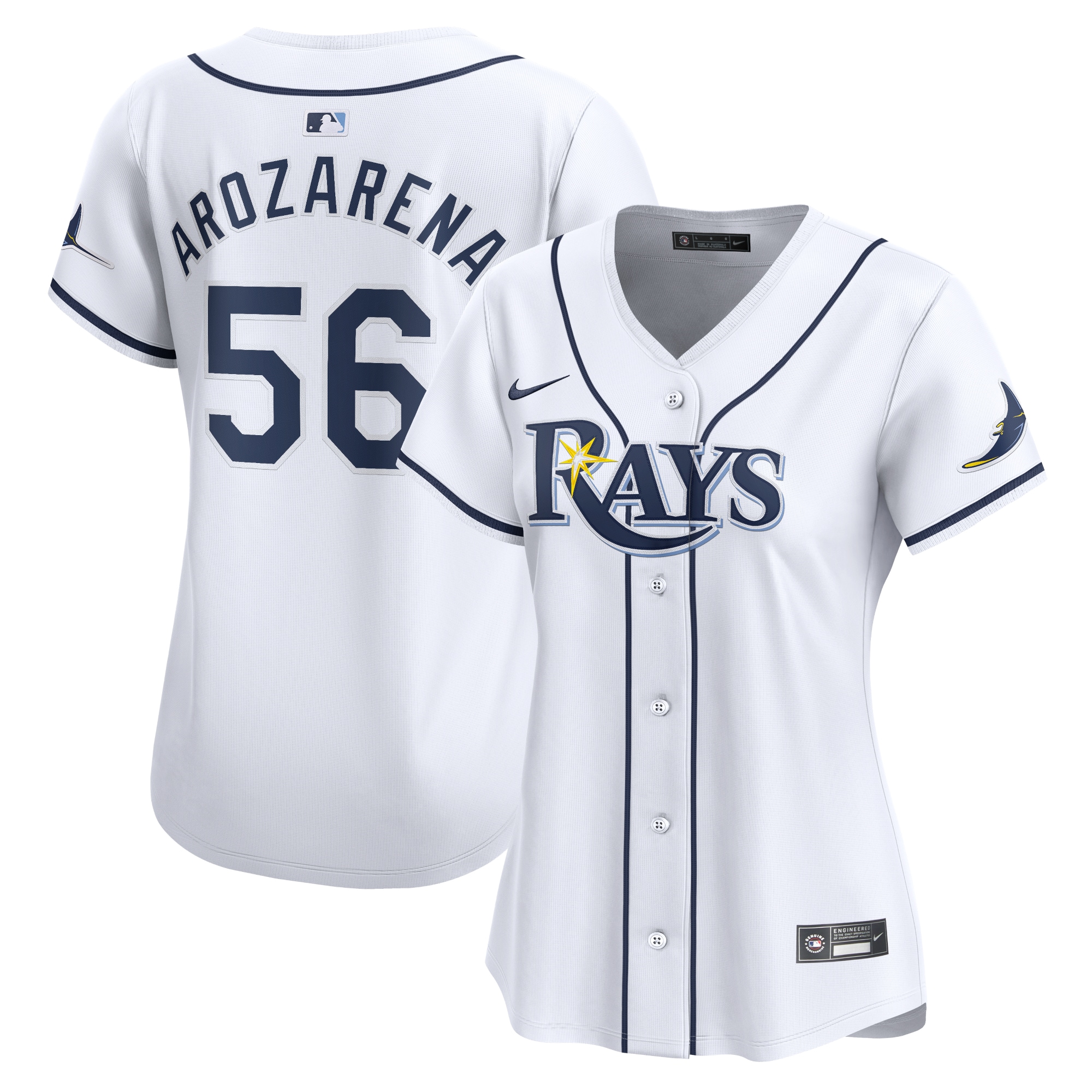 Randy Arozarena Tampa Bay Rays Women's Home Limited Player Jersey - White