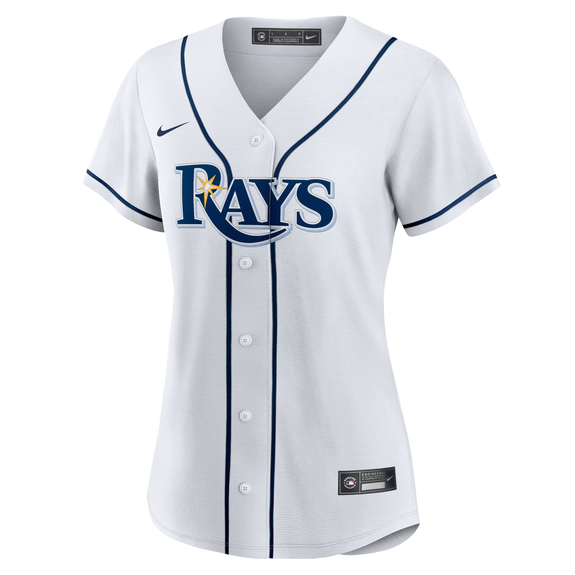 Alternative view of Randy Arozarena Tampa Bay Rays Women's Home Replica Player Jersey - White