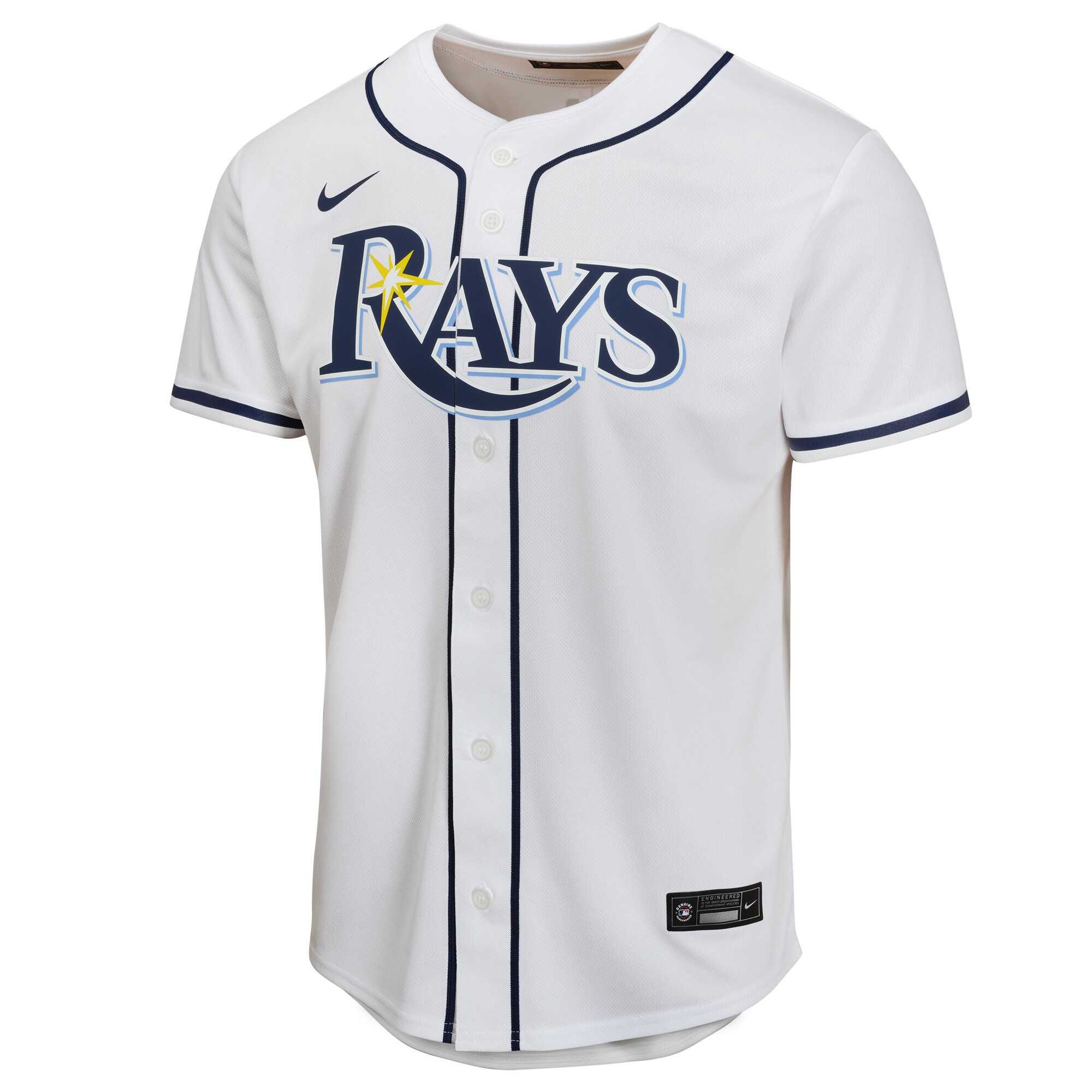 Alternative view of Randy Arozarena Tampa Bay Rays Youth Home Game Player Jersey - White