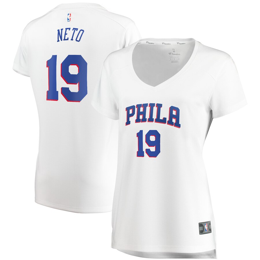 Raul Neto Philadelphia 76ers Fanatics Branded Women's Fast Break Replica Jersey White - Association Edition