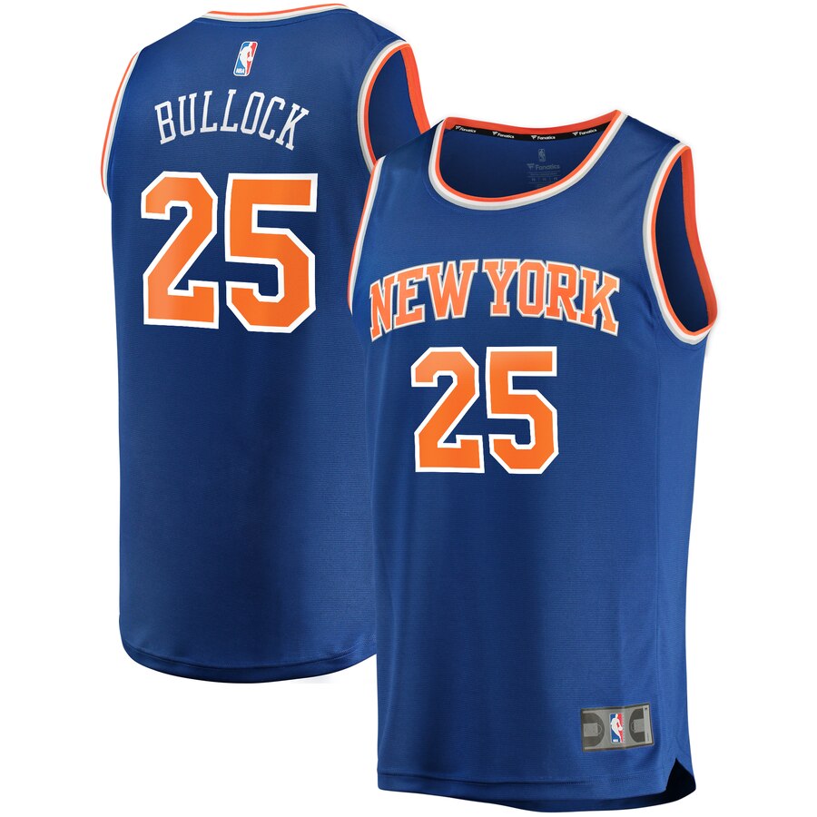 Reggie Bullock New York Knicks Fanatics Branded Fast Break Player Replica Jersey - Icon Edition - Blue