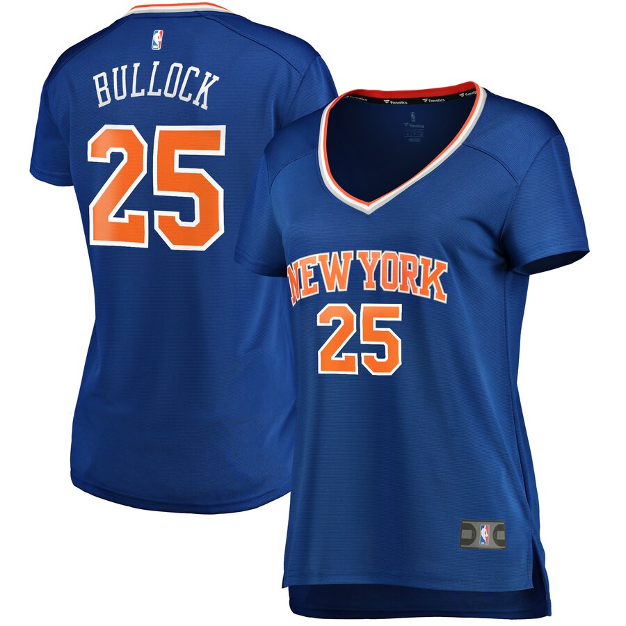 Reggie Bullock New York Knicks Fanatics Branded Women's Fast Break Player Replica Jersey - Icon Edition - Blue