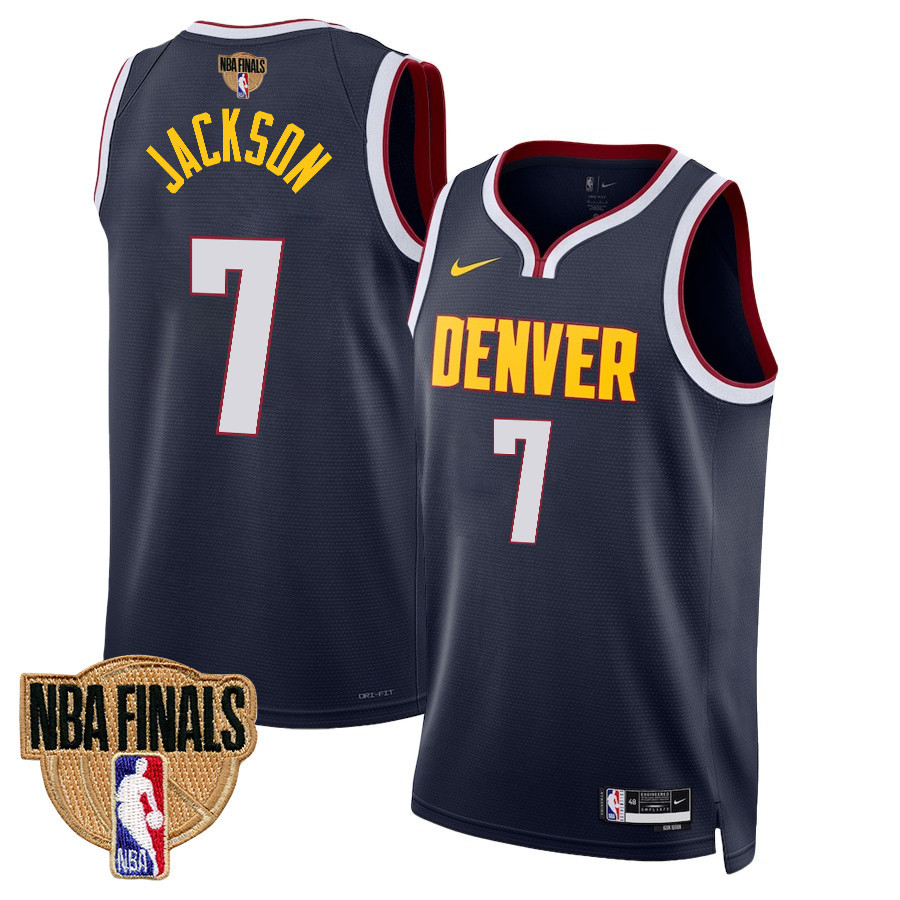 Reggie Jackson 7 Denver Nuggets Final Champions 2023 Swingman YOUTH Jersey - Black - JS978 