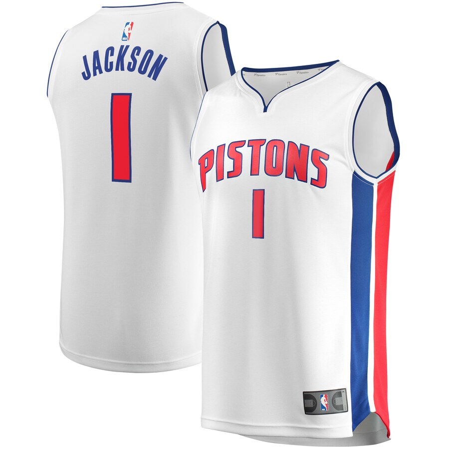 Reggie Jackson Detroit Pistons Fanatics Branded Youth Fast Break Replica Player Jersey - Association Edition - White