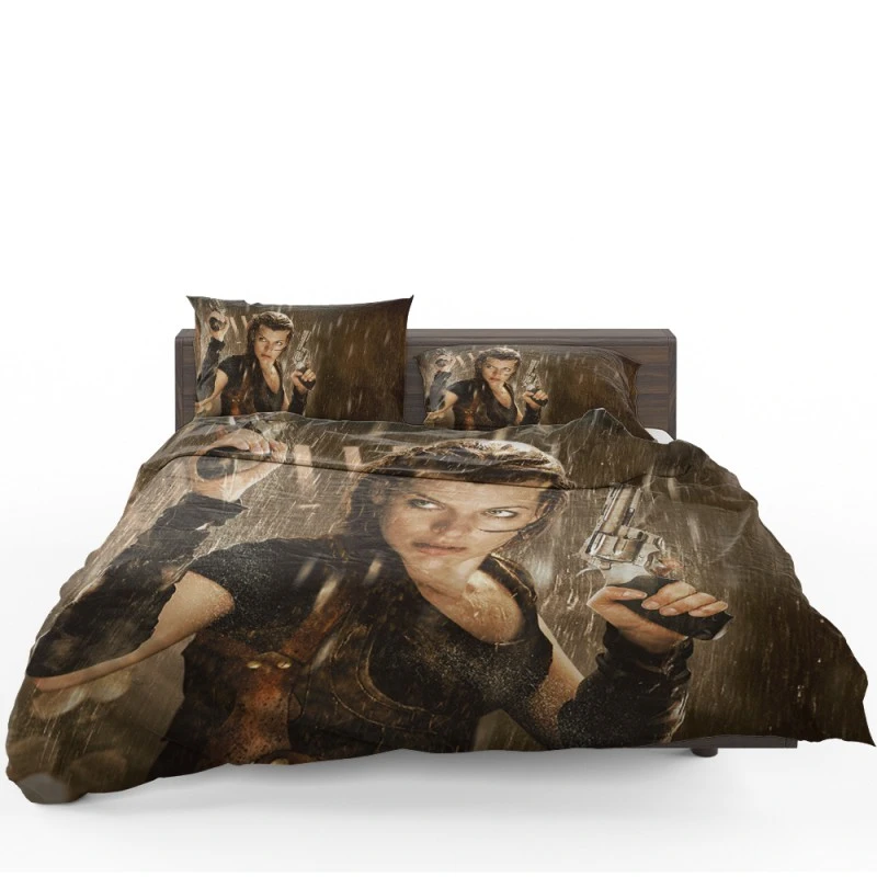 Resident Evil Afterlife Movie Milla Jovovich Alice Bedding Set - Custom Bedding Set
