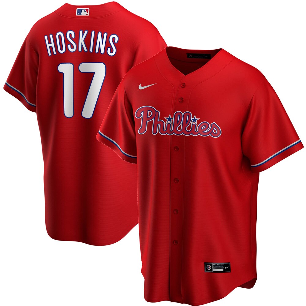 Rhys Hoskins Philadelphia Phillies Alternate 2020 Player Jersey - Red