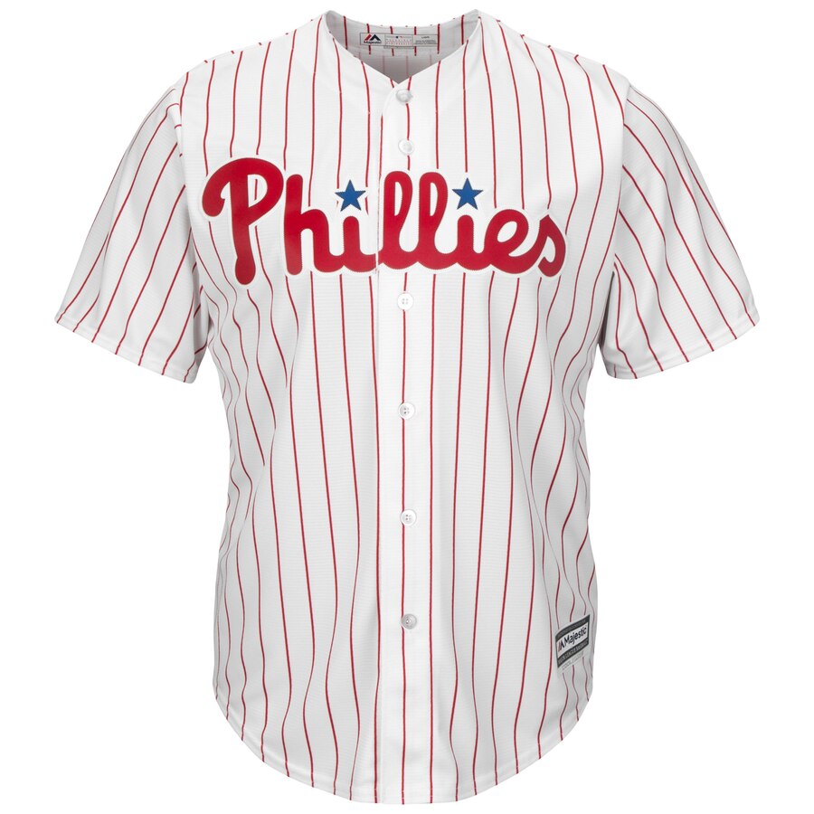 Alternative view of Rhys Hoskins Philadelphia Phillies Majestic Home Official Cool Base Player Jersey – White