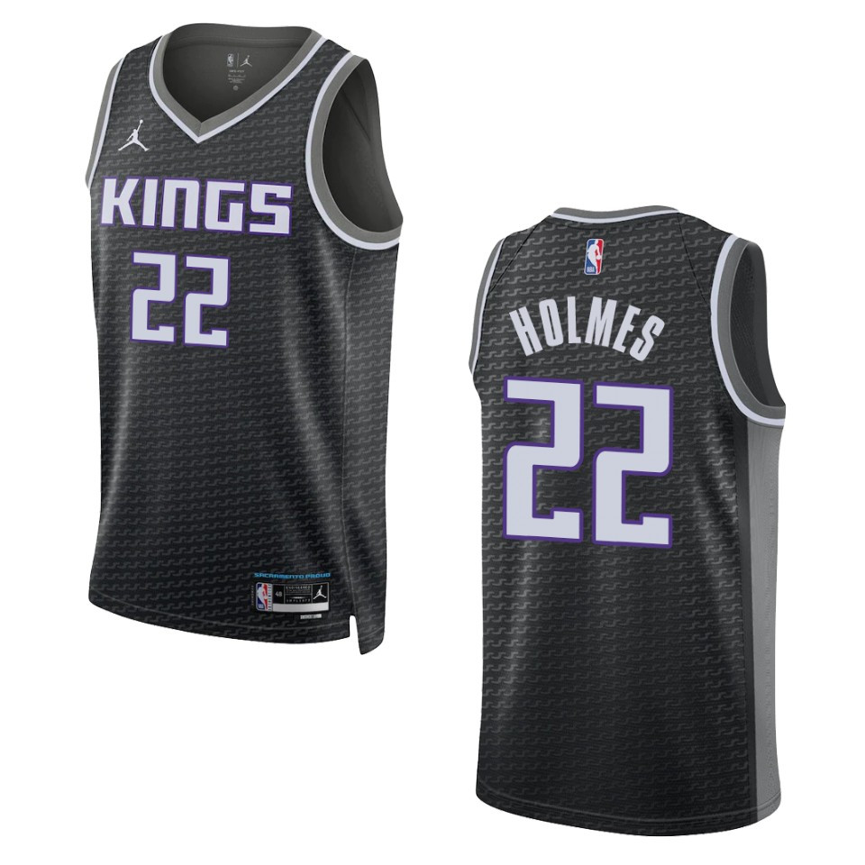 Richaun Holmes Black Statement Edition 2022-23 Sacramento Kings Swingman Jersey