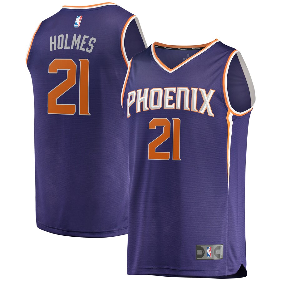 Richaun Holmes Phoenix Suns Fanatics Branded Fast Break Replica Jersey - Icon Edition - Purple