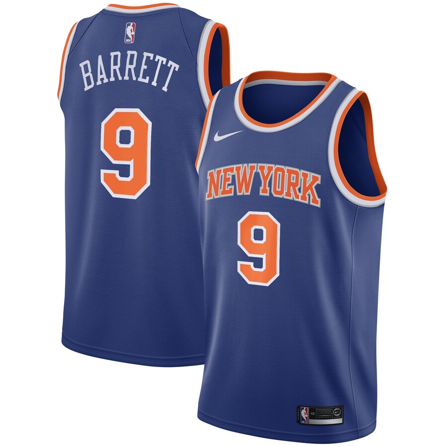 R.j. Barrett New York Knicks 2019 Nba Draft First Round Pick Swingman Jersey Royal - Icon Edition