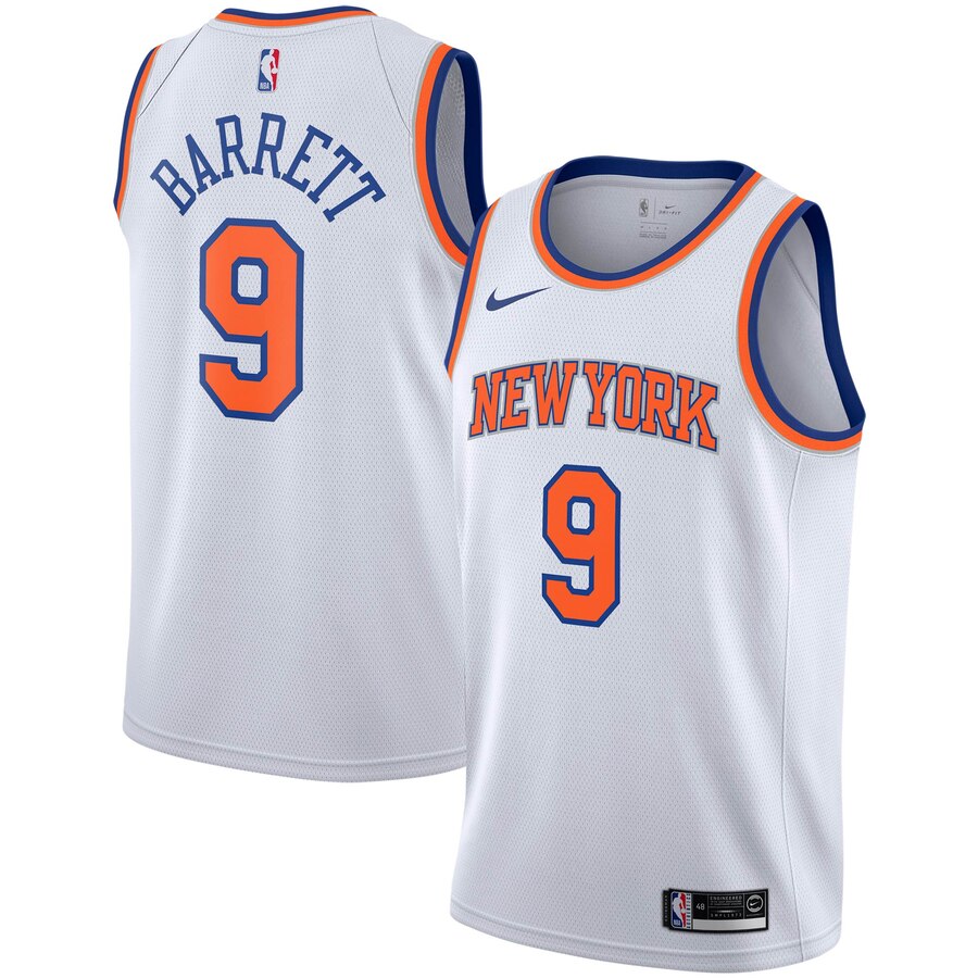 Rj Barrett New York Knicks 2019/2020 Swingman Jersey - Association Edition - White