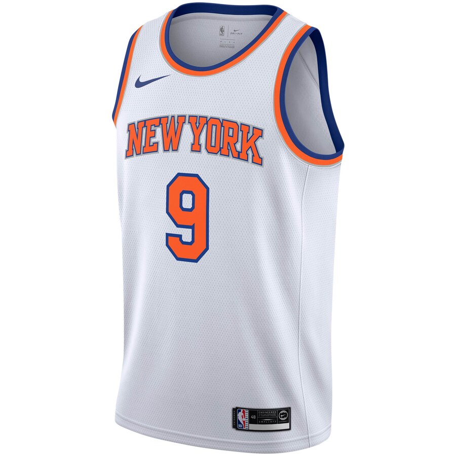 Alternative view of Rj Barrett New York Knicks 2019/2020 Swingman Jersey - Association Edition - White