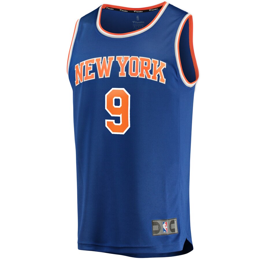 Alternative view of R.j. Barrett New York Knicks Branded Youth 2019 Nba Draft First Round Pick Fast Break Replica Jersey Royal - Icon Edition