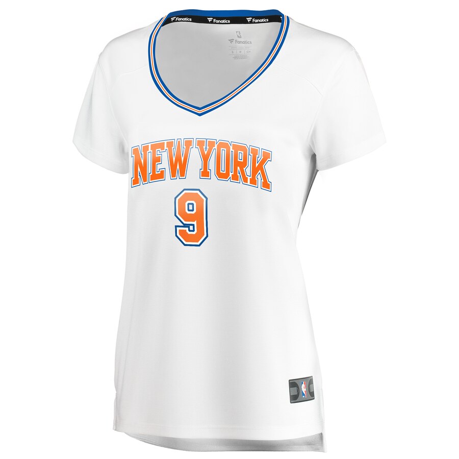 Alternative view of Rj Barrett New York Knicks Fanatics Branded Women's Fast Break Player Jersey - Statement Edition - White