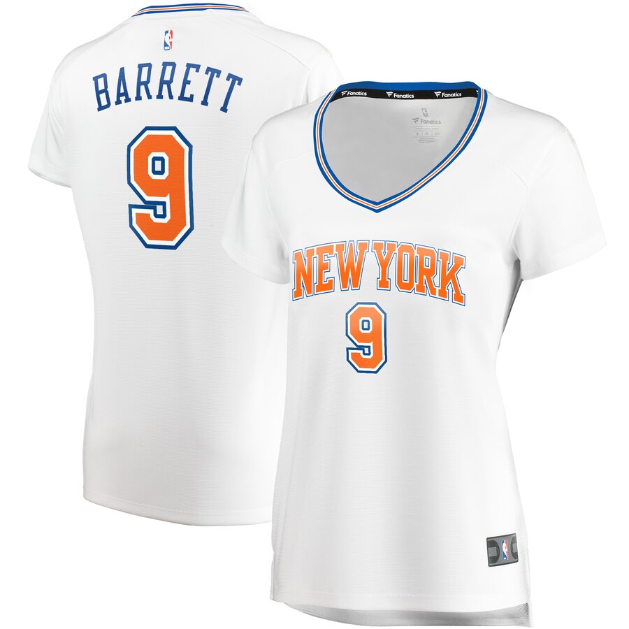 Rj Barrett New York Knicks Fanatics Branded Women's Fast Break Player Jersey - Statement Edition - White