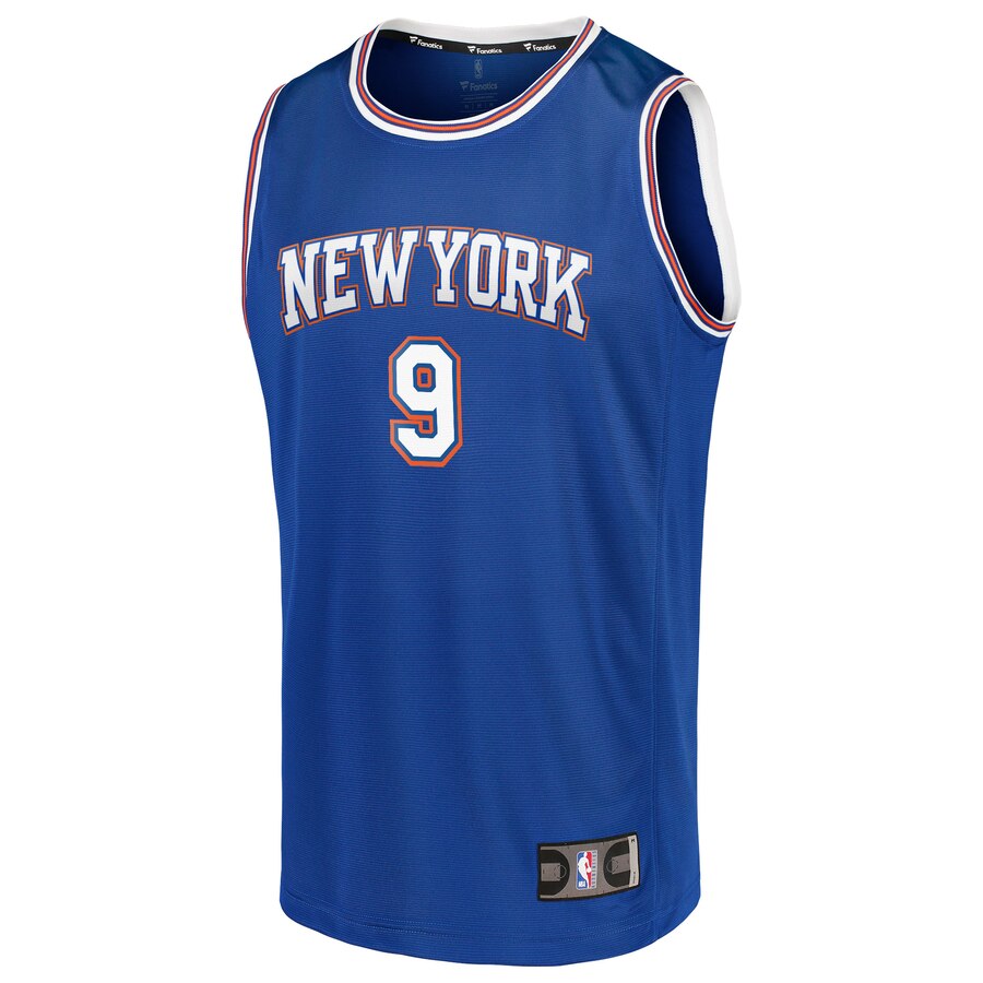 Alternative view of Rj Barrett New York Knicks Fanatics Branded Youth Fast Break Player Replica Jersey - Statement Edition - Blue
