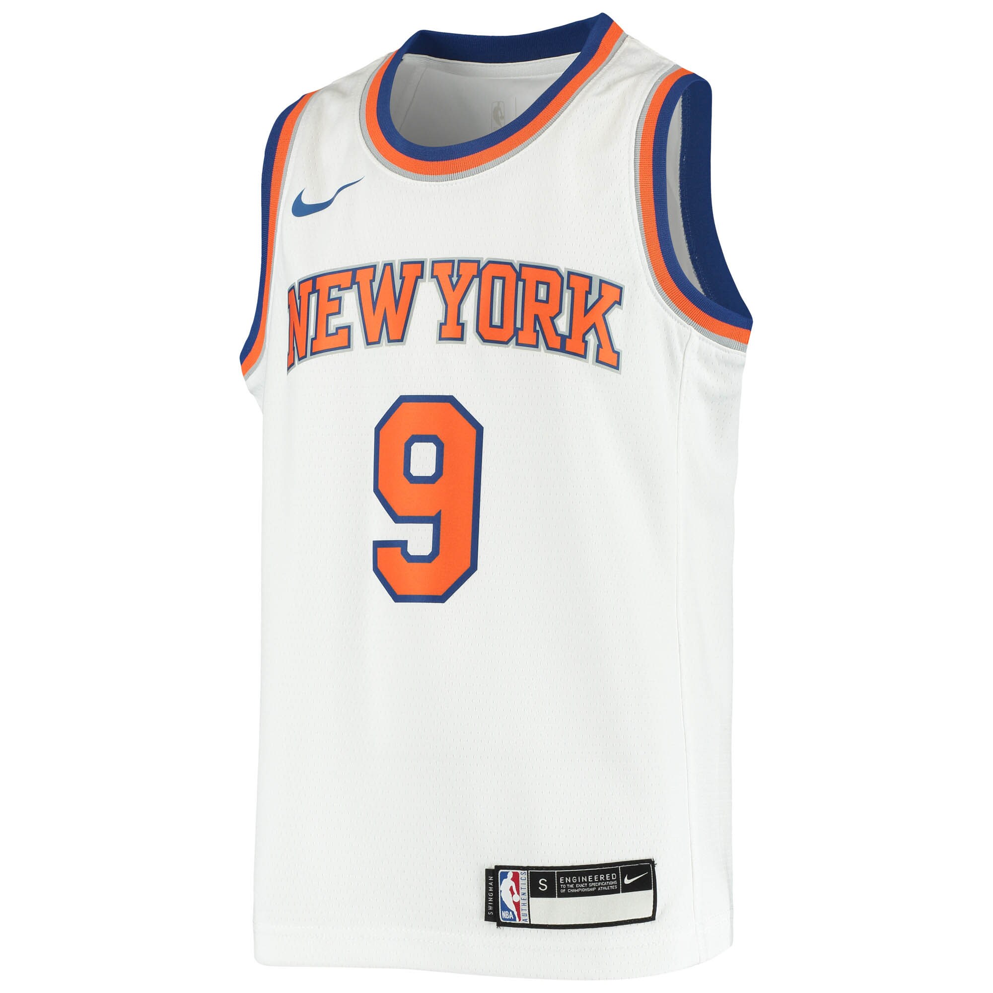 Alternative view of Rj Barrett New York Knicks Youth Swingman Jersey - Association Edition - White