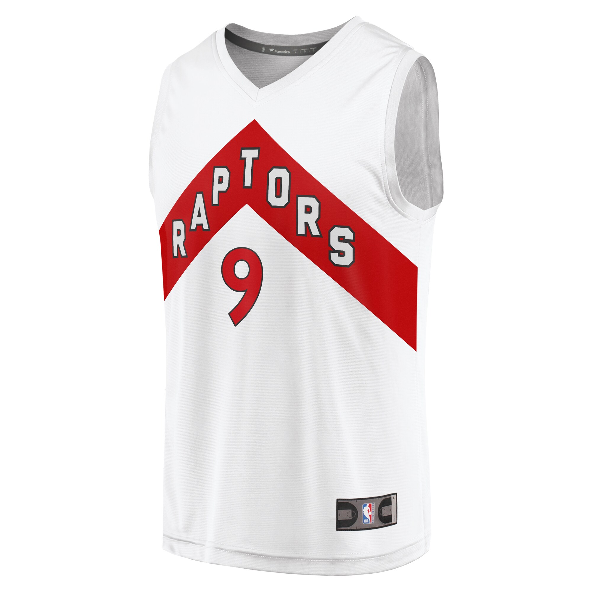 Alternative view of Rj Barrett Toronto Raptors Fanatics Fast Break Player Jersey - Association Edition - White