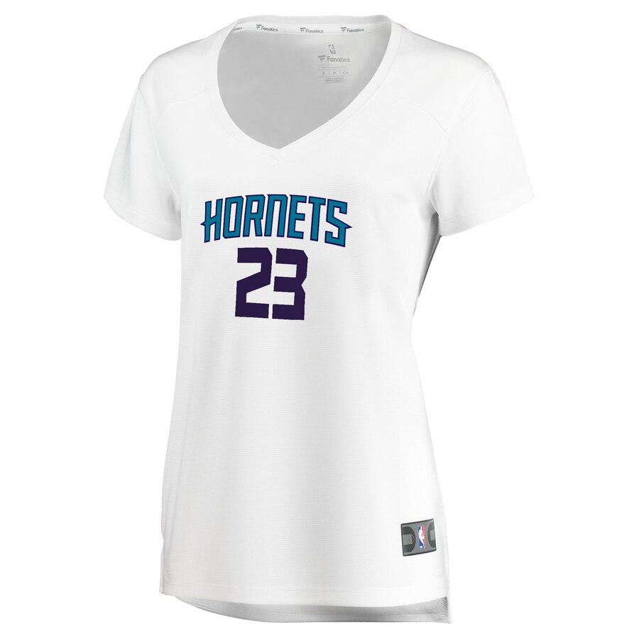 Alternative view of Robert Franks Charlotte Hornets Fanatics Branded Women's Fast Break Replica Jersey White - Association Edition