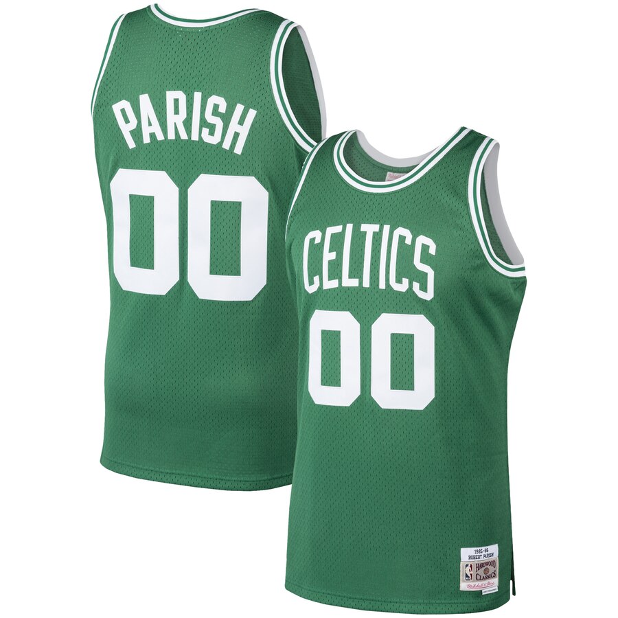 Robert Parish Boston Celtics Mitchell & Ness 1986-87 Hardwood Classics Swingman Jersey - Kelly Green