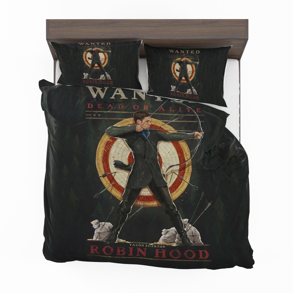 Alternative view of Robin Hood 2018 Movie Taron Egerton Bedding Set - Custom Bedding Set