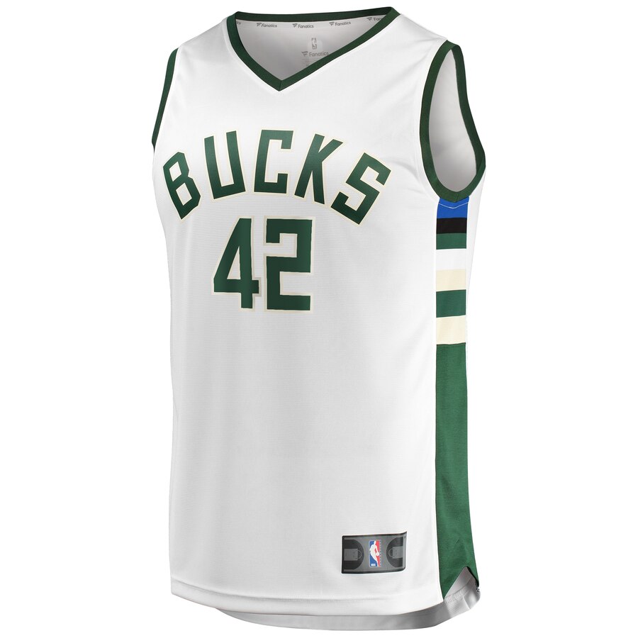 Alternative view of Robin Lopez Milwaukee Bucks Fanatics Branded Fast Break Replica Player Jersey White - Association Edition