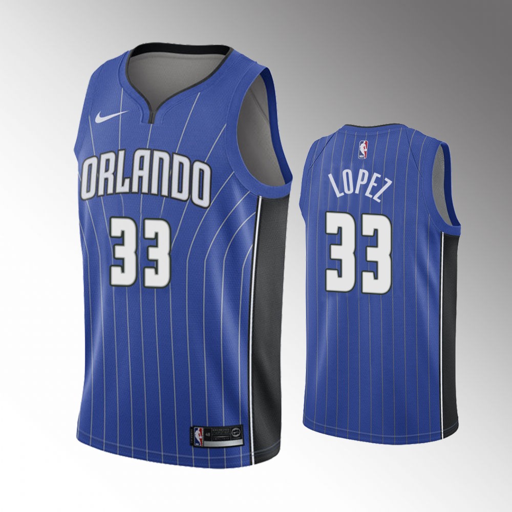 Robin Lopez Orlando Magic 2021 Icon Edition Blue 2021 Trade Jersey