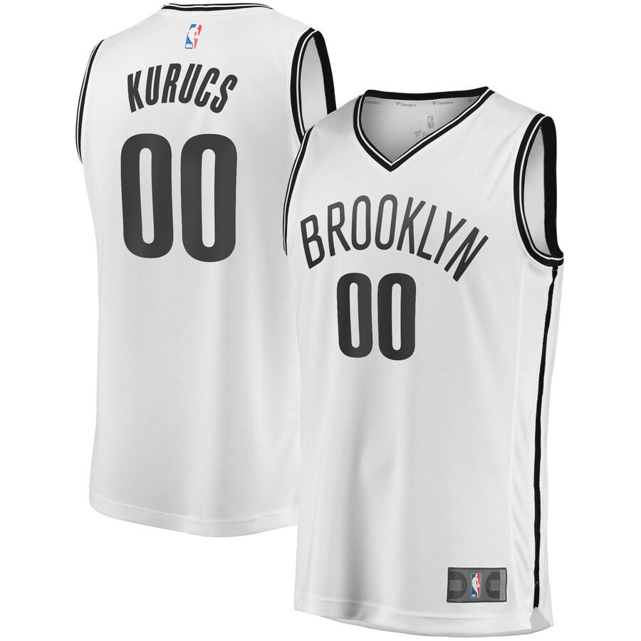 Rodions Kurucs Brooklyn Nets Fanatics Branded Fast Break Player Jersey - Association Edition - White