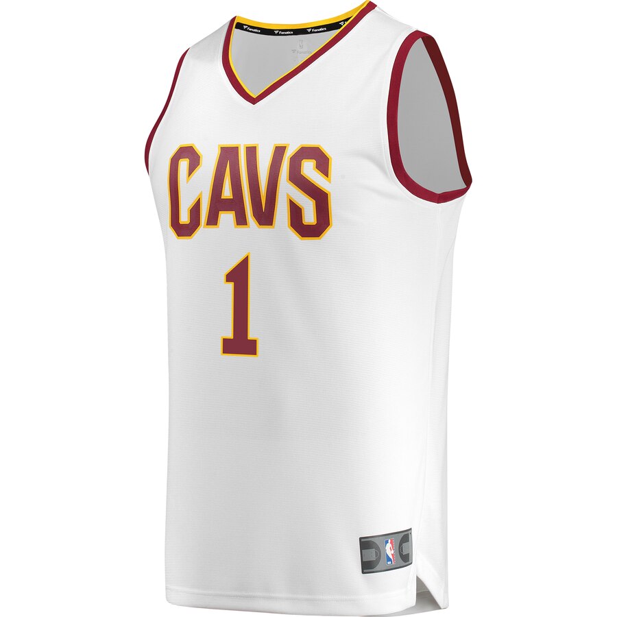 Alternative view of Rodney Hood Cleveland Cavaliers Fanatics Branded Fast Break Replica Jersey White - Association Edition