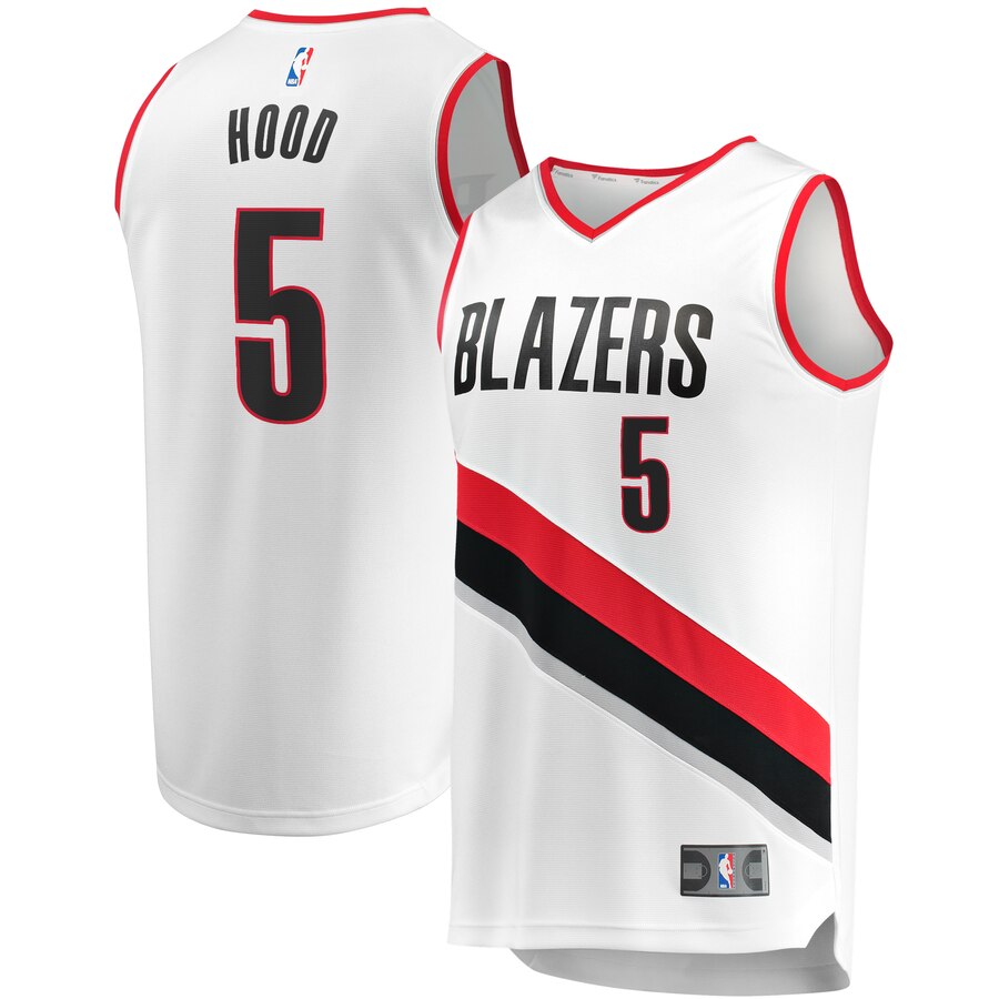 Rodney Hood Portland Trail Blazers Fanatics Branded Fast Break Player Jersey – Association Edition – White