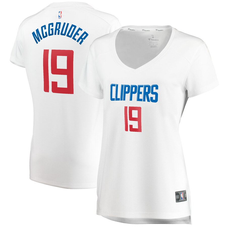 Rodney Mcgruder La Clippers Fanatics Branded Women's Fast Break Player Jersey - Association Edition - White