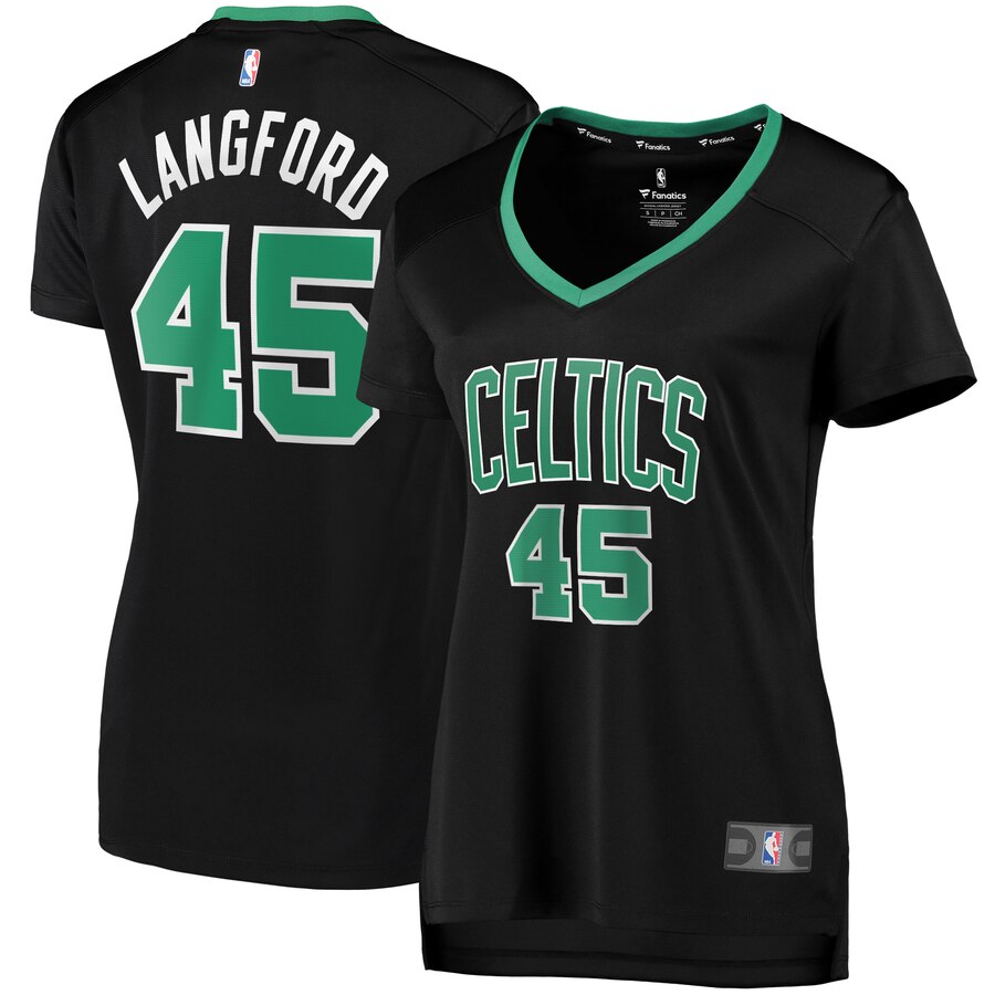 Romeo Langford Boston Celtics Fanatics Branded Women's Fast Break Replica Player Jersey - Statement Edition - Black
