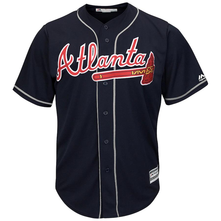 Alternative view of Ronald AcuÃƒÆ’Ã‚Â±a Jr. Atlanta Braves Majestic 2019 Alternate Official Cool Base Player Jersey - Navy