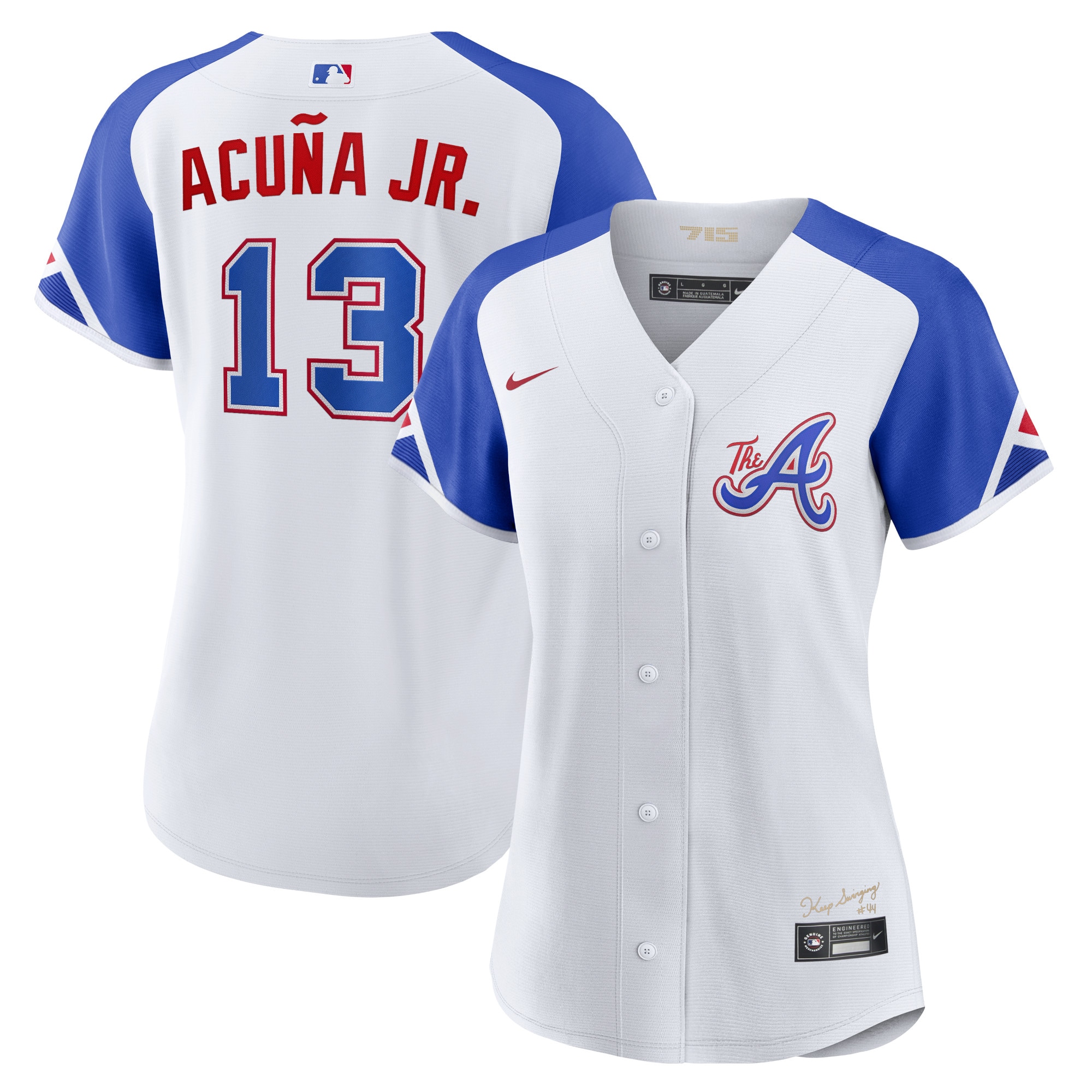 Ronald AcuÃƒÆ’Ã‚Â±a Jr. Atlanta Braves Women's 2023 City Connect Replica Player Jersey - White