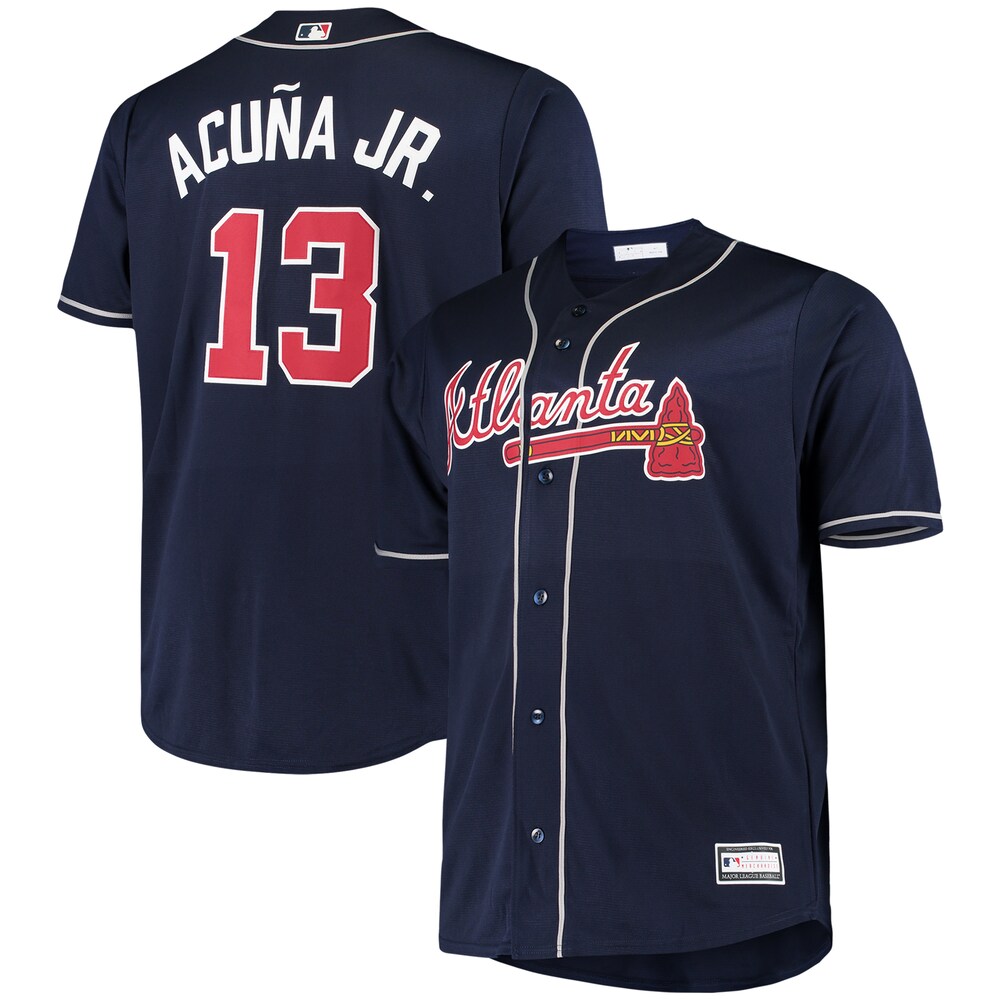 Ronald Acuna Jr. Atlanta Braves Big & Tall Player Alternate Jersey - Navy