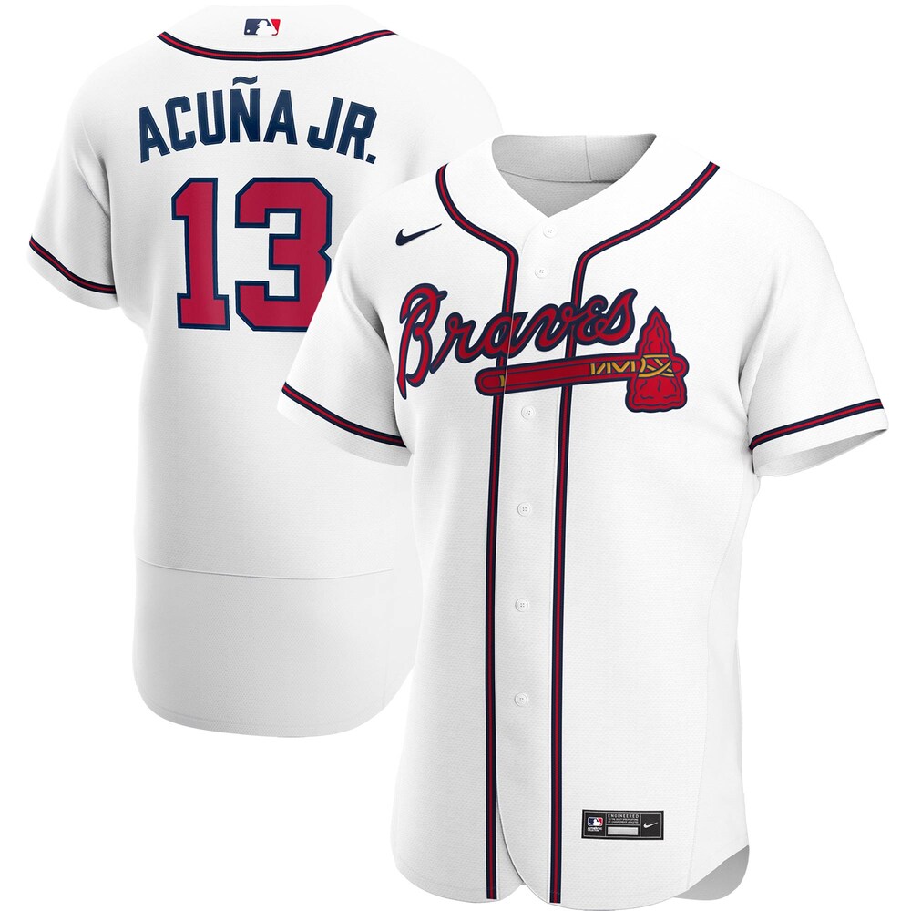 Ronald Acuna Jr. Atlanta Braves Home 2020 Player Jersey - White