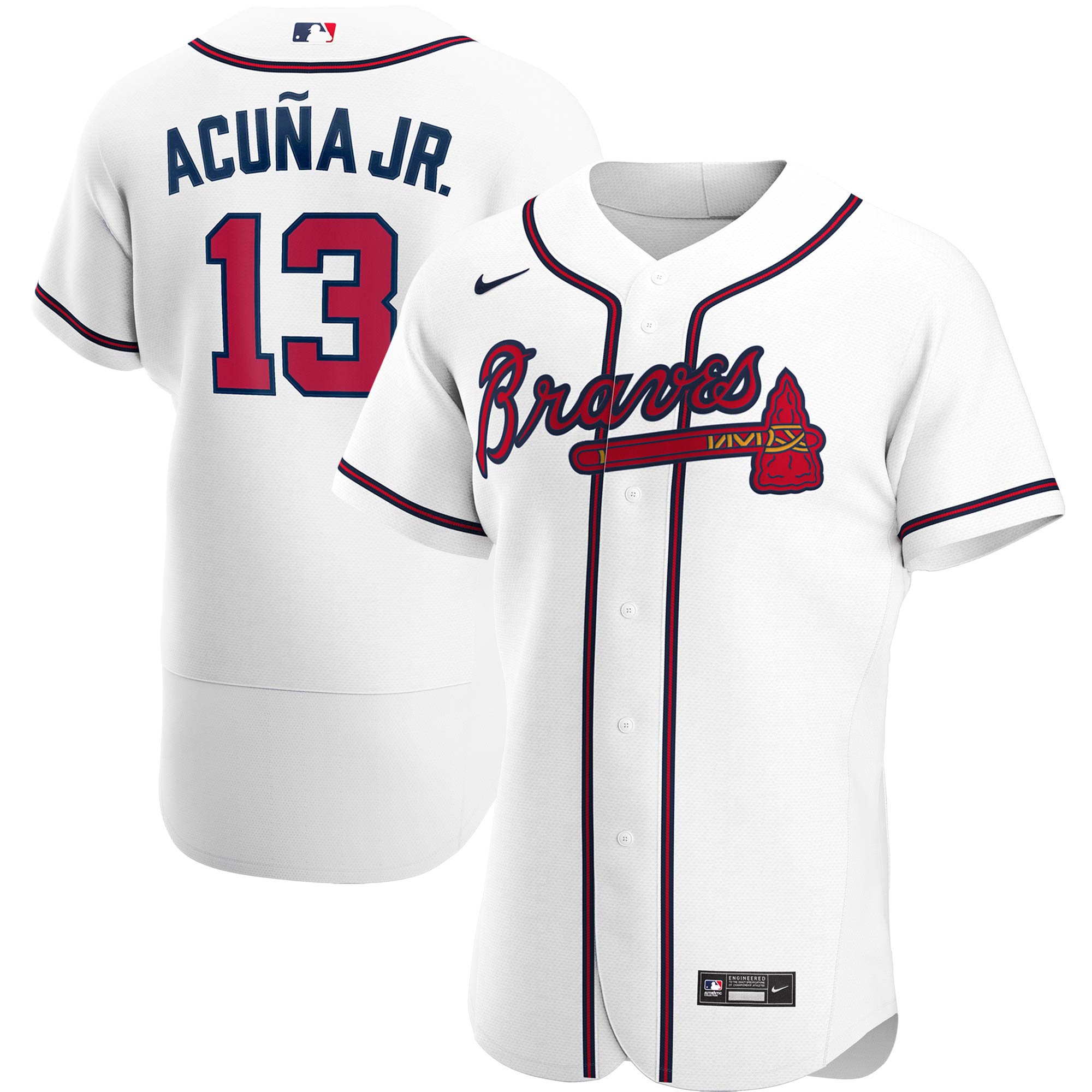 Ronald Acuna Jr. Atlanta Braves Home Authentic Player Jersey - White