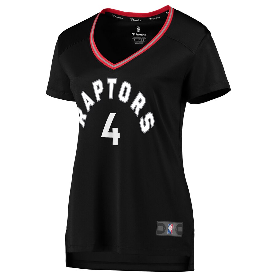 Alternative view of Rondae Hollis-jefferson Toronto Raptors Fanatics Branded Women's Fast Break Replica Jersey Black - Statement Edition