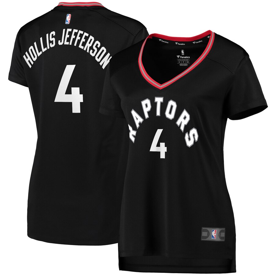 Rondae Hollis-jefferson Toronto Raptors Fanatics Branded Women's Fast Break Replica Jersey Black - Statement Edition