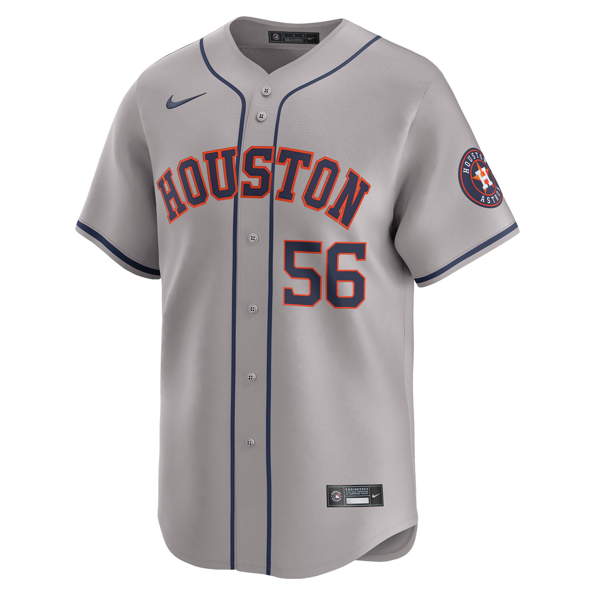 Alternative view of Ronel Blanco Houston Astros Away Limited Player Jersey - Gray