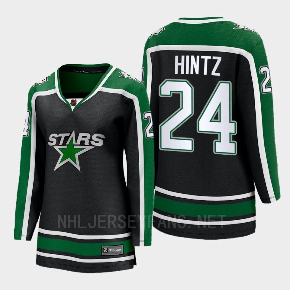 Roope Hintz 24 Dallas Stars 2022 Special Edition 2.0 Women Breakaway Player Retro Jersey Black - JS511 