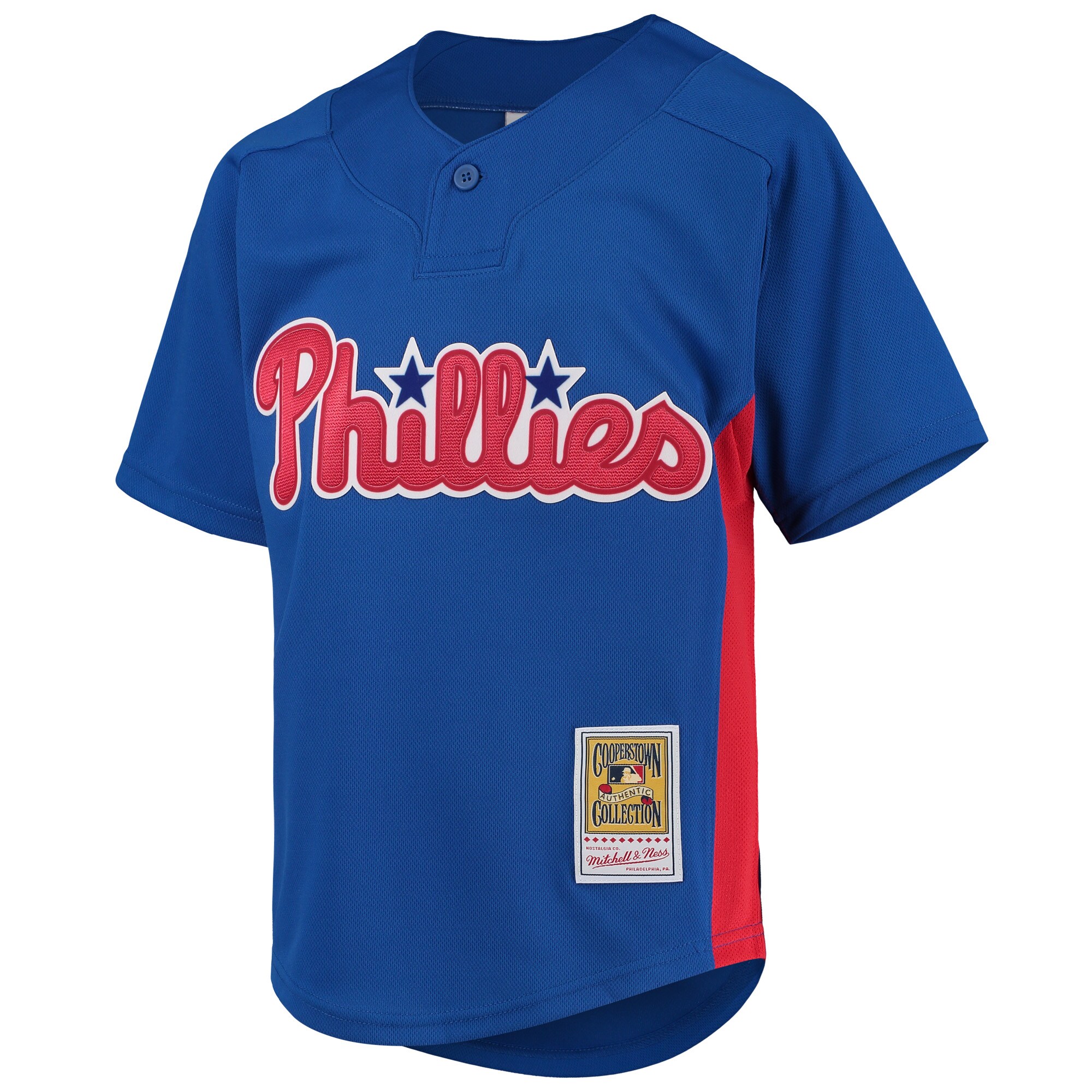 Alternative view of Roy Halladay Philadelphia Phillies Mitchell & Ness Youth Cooperstown Collection Mesh Batting Practice Jersey - Royal
