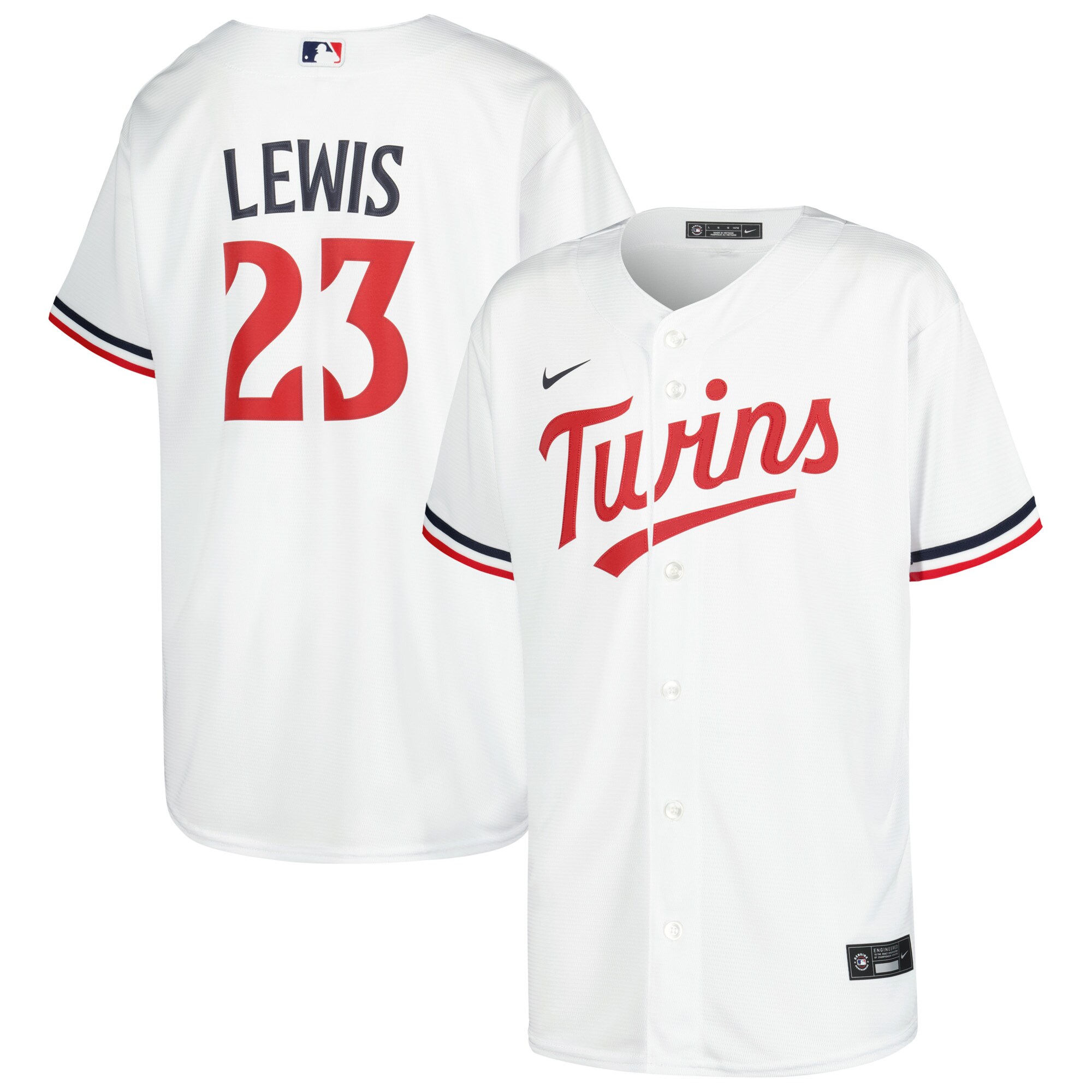 Royce Lewis Minnesota Twins Youth Home Replica Player Jersey - White